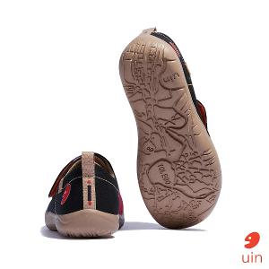 uin 西班牙原創設計 童鞋 黏帶 帆布鞋 藍色大象彩繪休閒鞋K1010051