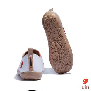 uin 西班牙原創設計 女鞋 帆布鞋 懶人鞋 蜂鳥紅花彩繪休閒鞋W1010607