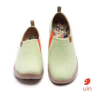 uin 西班牙原創設計 女鞋 帆布鞋 懶人鞋 托萊多素色淺綠休閒鞋W0101049
