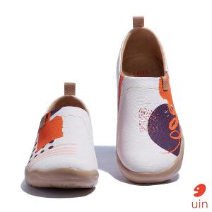 uin 西班牙原創設計 女鞋 帆布鞋 懶人鞋 靈感塗鴉彩繪休閒鞋W1010616