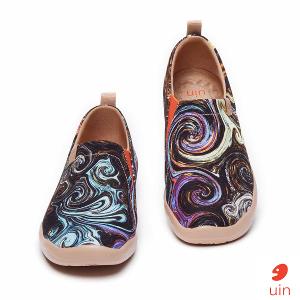 uin 西班牙原創設計 女鞋 帆布鞋 懶人鞋 星夜彩繪休閒鞋81012080