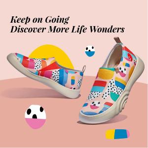 uin 西班牙原創設計 女鞋 帆布鞋 懶人鞋 快樂崇拜2彩繪休閒鞋W1010769