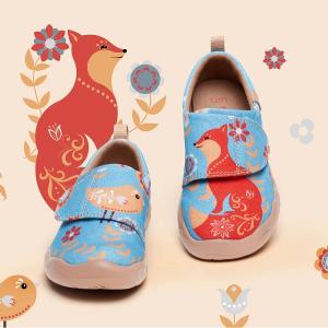 uin 西班牙原創設計  童鞋 黏帶 帆布鞋 初遇彩繪休閒鞋K1010009