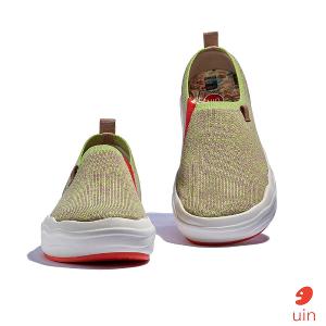 uin 西班牙原創設計 女鞋 帆布鞋 懶人鞋 托萊多8青苔綠素色休閒鞋W1700802