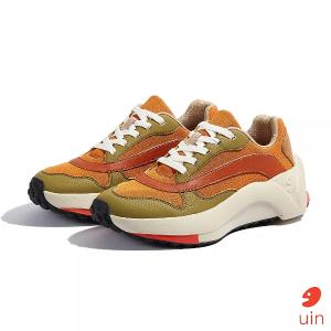 uin 西班牙原創設計 女鞋 運動鞋 塞維利亞2橘綠彩繪休閒鞋W1880496