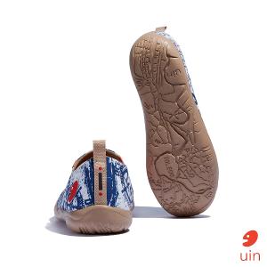 uin 西班牙原創設計 男鞋 帆布鞋 懶人鞋 航海圖彩繪休閒鞋M1010377