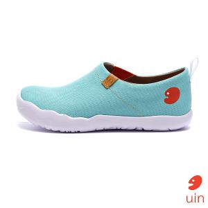 uin 西班牙原創設計 女鞋 帆布鞋 懶人鞋 托萊多素色淺藍休閒鞋W0101047