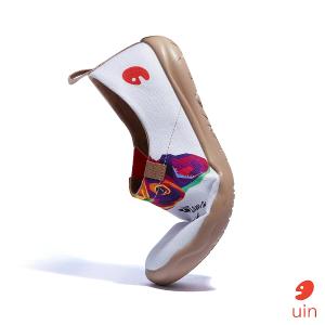 uin 西班牙原創設計 女鞋 帆布鞋 懶人鞋 法斗王彩繪休閒鞋W1010599