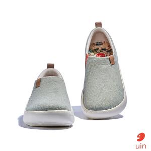 uin 西班牙原創設計 女鞋 帆布鞋 懶人鞋 托萊多10淺綠素色休閒鞋W1710815