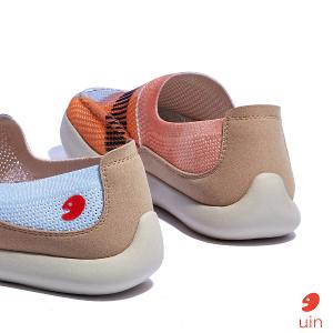 uin 西班牙原創設計 女鞋 帆布鞋 懶人鞋 樂褔鞋 日落之海彩繪休閒鞋W1950639