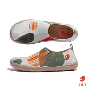 uin 西班牙原創設計 女鞋 帆布鞋 懶人鞋 綠意蔓延彩繪休閒鞋W1010569