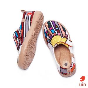 uin 西班牙原創設計 童鞋 黏帶 帆布鞋 鋼琴手彩繪休閒鞋K1109146