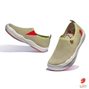 uin 西班牙原創設計 女鞋 帆布鞋 懶人鞋 托萊多8青苔綠素色休閒鞋W1700802