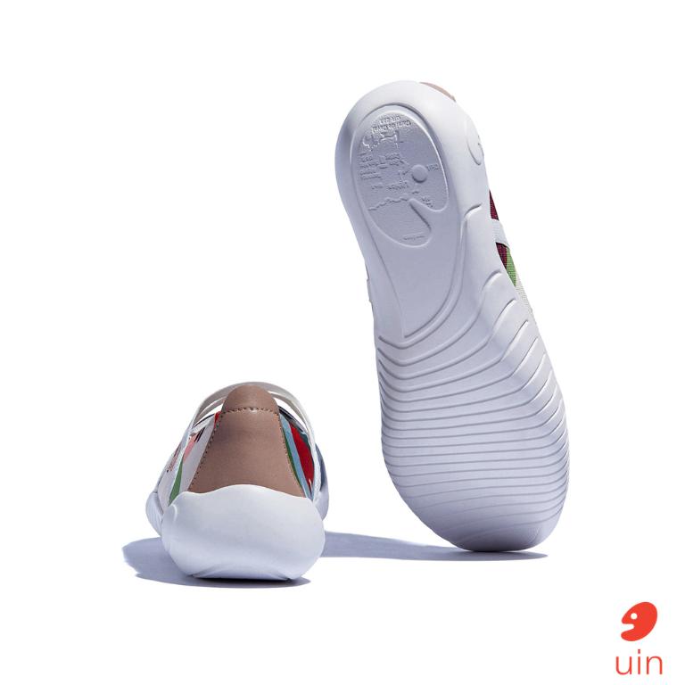 uin 西班牙原創設計 女鞋 帆布鞋 懶人鞋 梅若卡7繪春彩繪休閒鞋W1620734