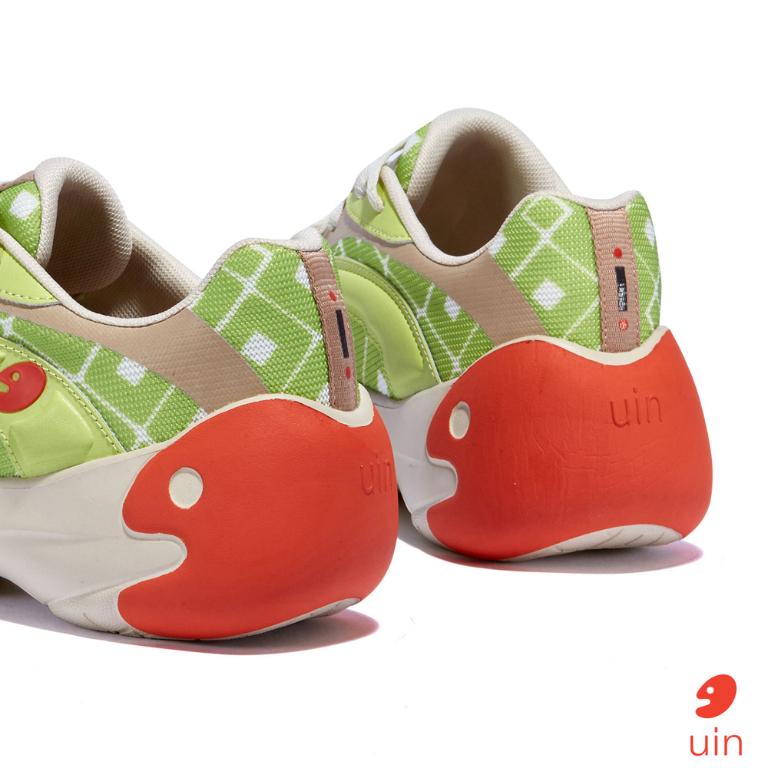 uin 西班牙原創設計 女鞋 厚底鞋 增高鞋 老爹鞋 園林方格彩繪休閒鞋W1380911