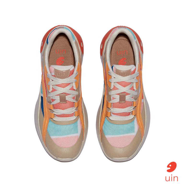 uin 西班牙原創設計 女鞋 厚底鞋 增高鞋 老爹鞋 彩色草甸彩繪休閒鞋W1380912