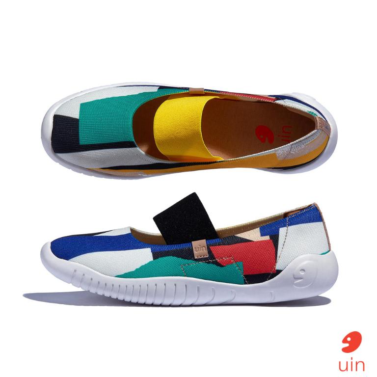uin 西班牙原創設計 女鞋 帆布鞋 懶人鞋 梅若卡6彩雲漫天彩繪休閒鞋W1620729