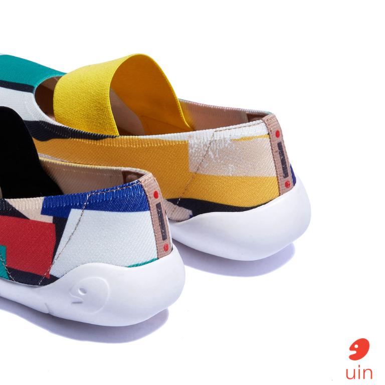 uin 西班牙原創設計 女鞋 帆布鞋 懶人鞋 梅若卡6彩雲漫天彩繪休閒鞋W1620729