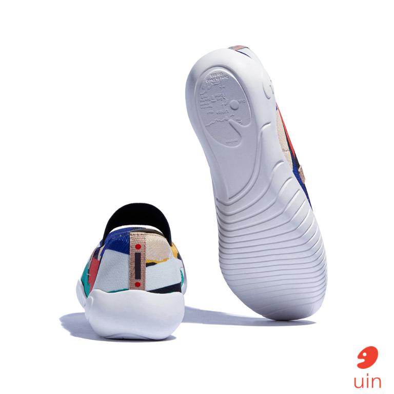 uin 西班牙原創設計 女鞋 帆布鞋 懶人鞋 梅若卡6彩雲漫天彩繪休閒鞋W1620729