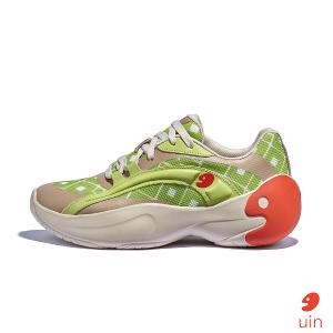 uin 西班牙原創設計 女鞋 厚底鞋 增高鞋 老爹鞋 園林方格彩繪休閒鞋W1380911