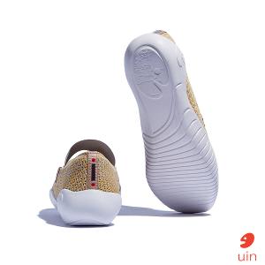 uin 西班牙原創設計 女鞋 帆布鞋 懶人鞋 梅若卡6星光黃彩繪休閒鞋W1620730