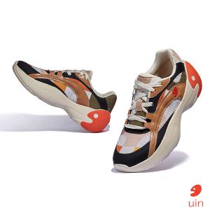 uin 西班牙原創設計 女鞋 厚底鞋 增高鞋 老爹鞋 漠北彩韻彩繪休閒鞋W1380913