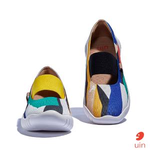 uin 西班牙原創設計 女鞋 帆布鞋 懶人鞋 梅若卡6彩雲漫天彩繪休閒鞋W1620729