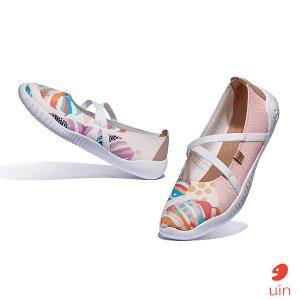 uin 西班牙原創設計 女鞋 帆布鞋 懶人鞋 梅若卡7彩田彩繪休閒鞋W1620733