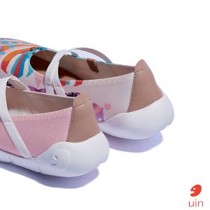 uin 西班牙原創設計 女鞋 帆布鞋 懶人鞋 梅若卡7彩田彩繪休閒鞋W1620733