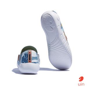 uin 西班牙原創設計 女鞋 帆布鞋 懶人鞋 梅若卡6夏日池塘彩繪休閒鞋W1620728