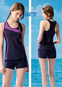 【Summer Love 夏之戀】大女長版二件式泳衣-S23719