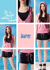 【Summer Love 夏之戀】大女四件式泳衣-S23714