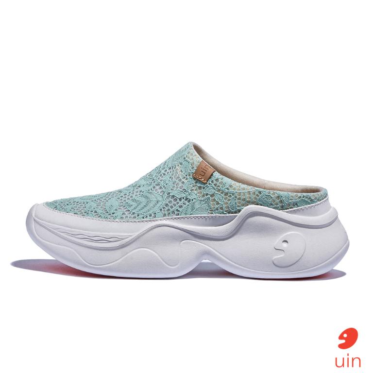 uin 西班牙原創設計 女鞋 厚底鞋 懶人鞋 半拖鞋 半包鞋 帕爾瑪6仙境綠W1480890