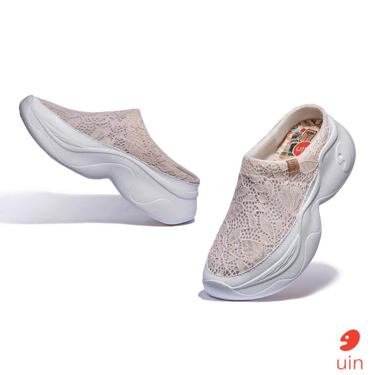 uin 西班牙原創設計 女鞋 厚底鞋 懶人鞋 半拖鞋 半包鞋 帕爾瑪6夢境粉W1480889