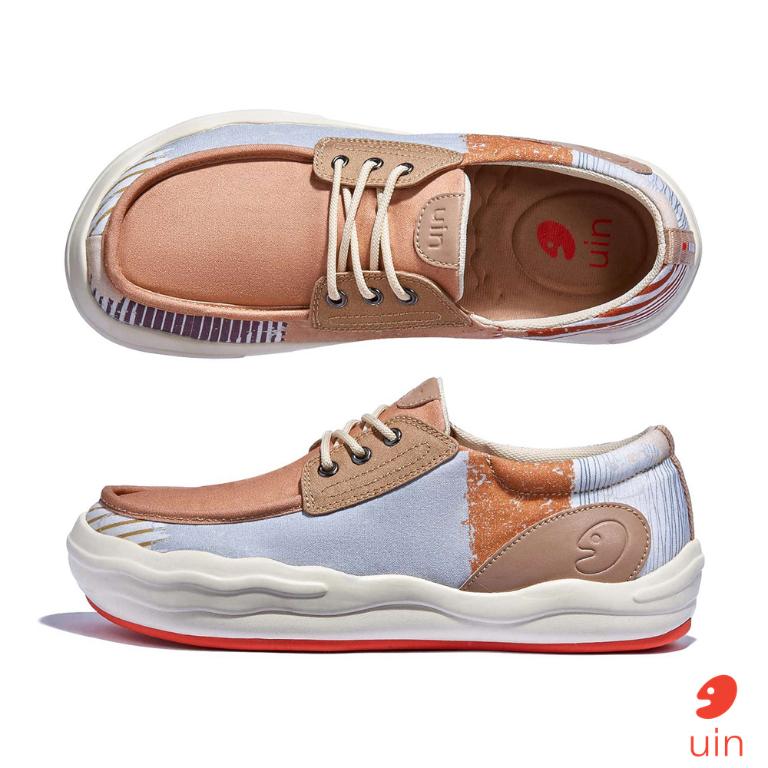 uin 西班牙原創設計 女鞋 帆布鞋 懶人鞋 樂褔鞋 甜蜜印記彩繪休閒鞋W1750821