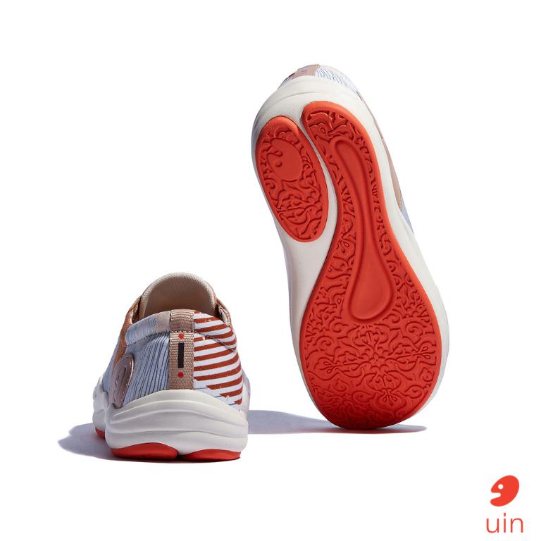 uin 西班牙原創設計 女鞋 帆布鞋 懶人鞋 樂褔鞋 甜蜜印記彩繪休閒鞋W1750821