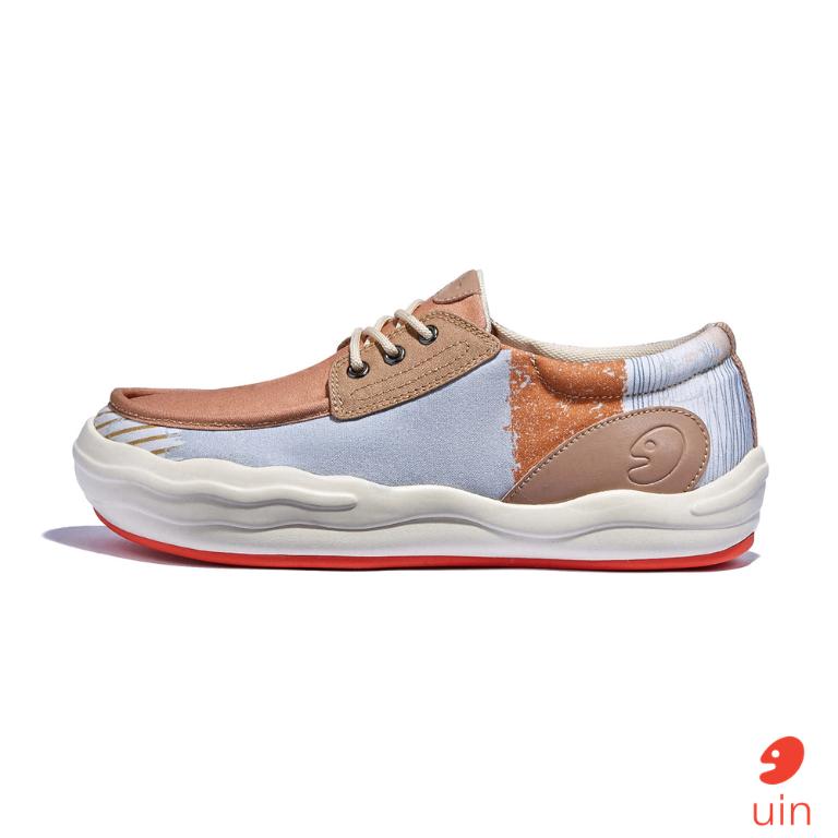 uin 西班牙原創設計 女鞋 帆布鞋 懶人鞋 樂褔鞋 甜蜜印記彩繪休閒鞋W1750821