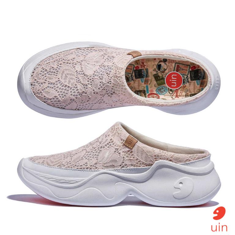 uin 西班牙原創設計 女鞋 厚底鞋 懶人鞋 半拖鞋 半包鞋 帕爾瑪6夢境粉W1480889