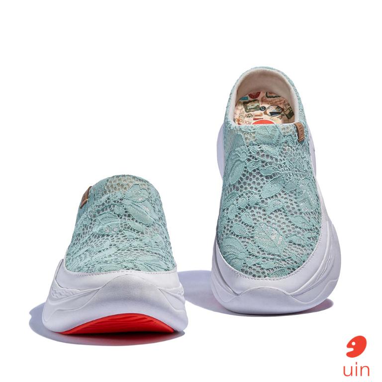 uin 西班牙原創設計 女鞋 厚底鞋 懶人鞋 半拖鞋 半包鞋 帕爾瑪6仙境綠W1480890