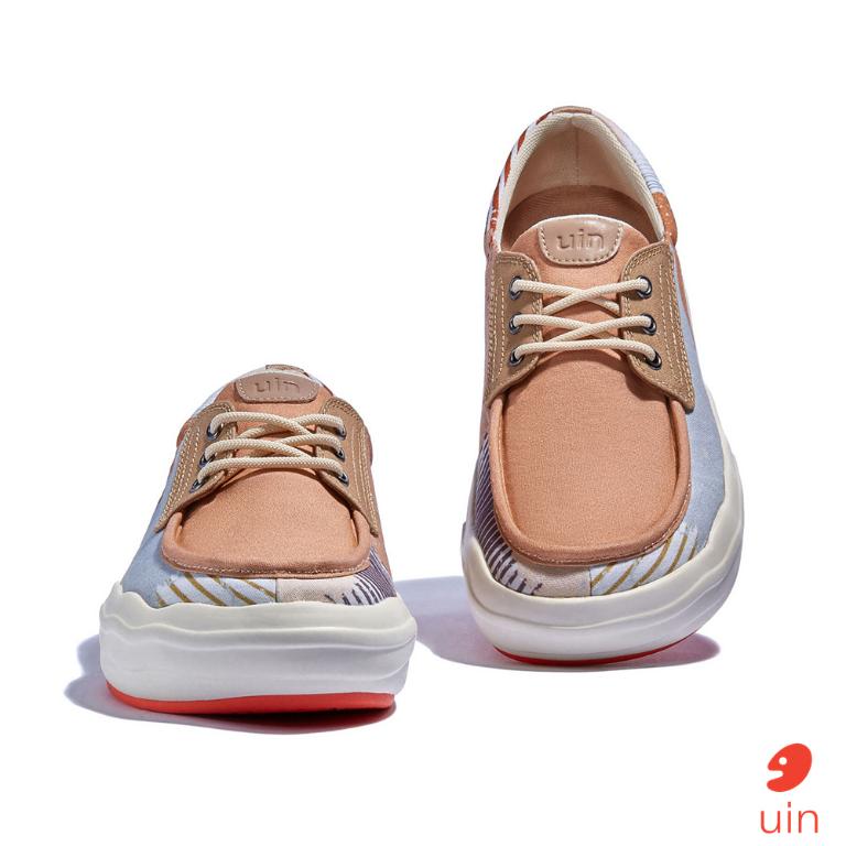 uin 西班牙原創設計 女鞋 帆布鞋 懶人鞋 樂褔鞋 甜蜜印記彩繪休閒鞋W1750821