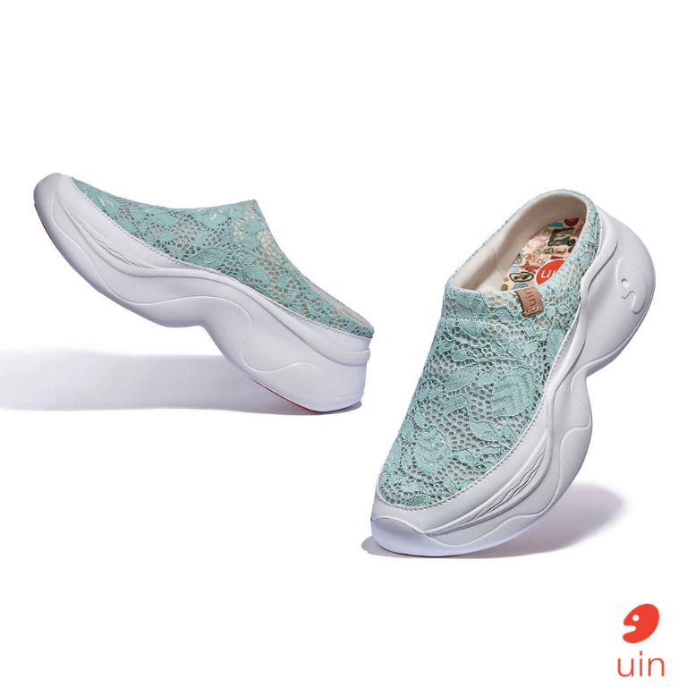 uin 西班牙原創設計 女鞋 厚底鞋 懶人鞋 半拖鞋 半包鞋 帕爾瑪6仙境綠W1480890