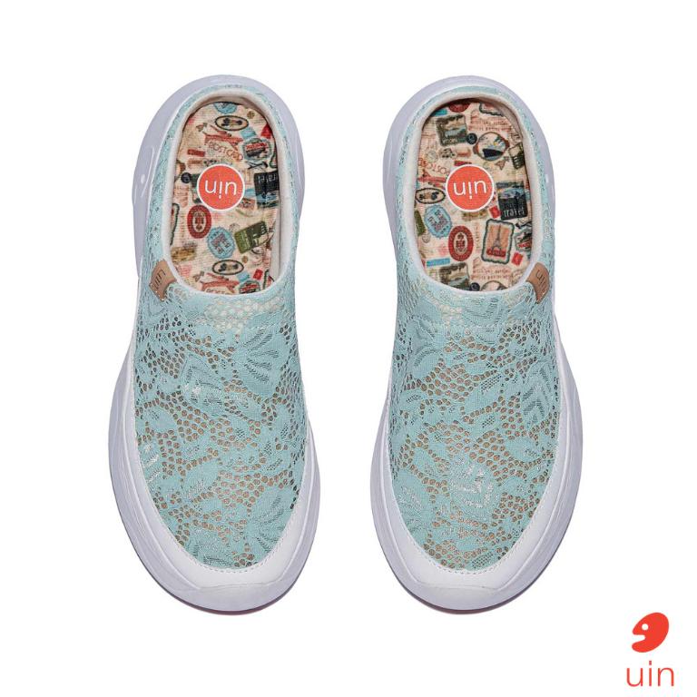 uin 西班牙原創設計 女鞋 厚底鞋 懶人鞋 半拖鞋 半包鞋 帕爾瑪6仙境綠W1480890