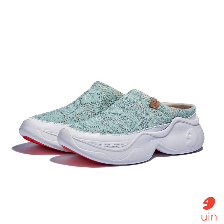uin 西班牙原創設計 女鞋 厚底鞋 懶人鞋 半拖鞋 半包鞋 帕爾瑪6仙境綠W1480890