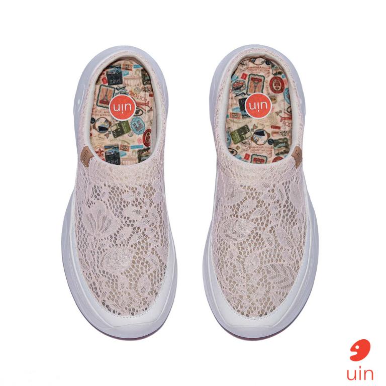 uin 西班牙原創設計 女鞋 厚底鞋 懶人鞋 半拖鞋 半包鞋 帕爾瑪6夢境粉W1480889