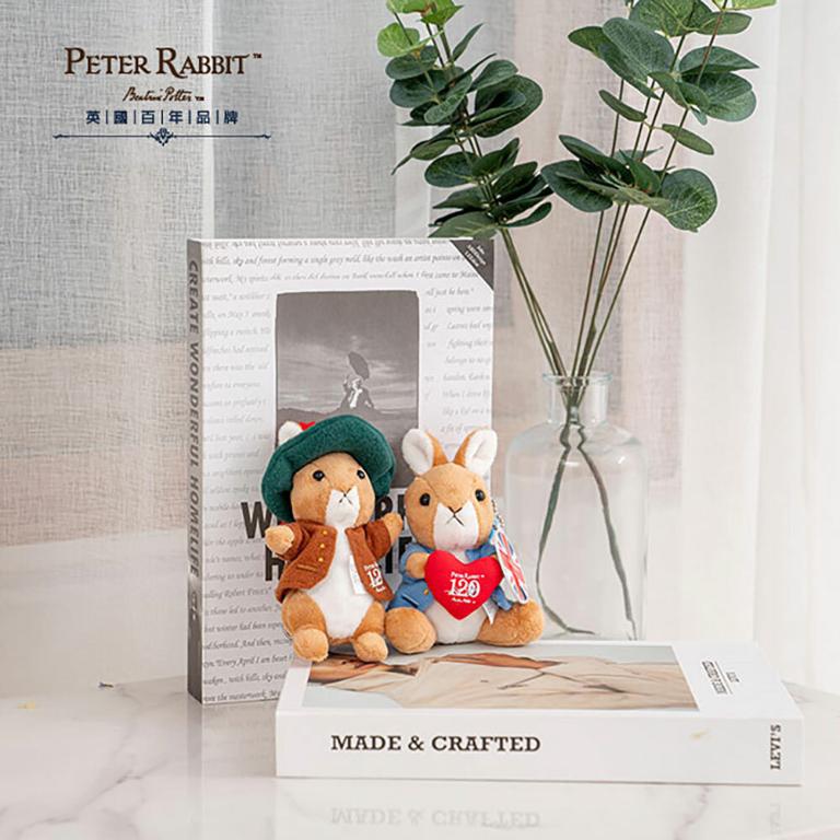 PETER RABBIT 比得兔 系列絨毛鑰匙扣悠遊卡(兩款可選)