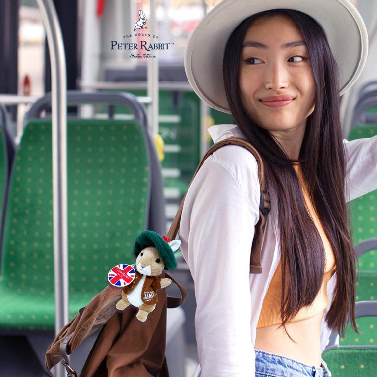 PETER RABBIT 比得兔 系列絨毛鑰匙扣悠遊卡(兩款可選)