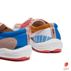 uin 西班牙原創設計 女鞋 帆布鞋 懶人鞋 樂褔鞋 幾何花園彩繪休閒鞋W1750820