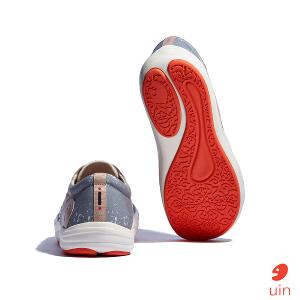 uin 西班牙原創設計 男鞋 帆布鞋 懶人鞋 樂褔鞋 雨林秘境彩繪休閒鞋M1750509