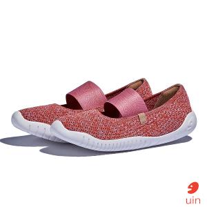 uin 西班牙原創設計 女鞋 帆布鞋 懶人鞋 梅若卡6紅粉彩繪休閒鞋W1620731
