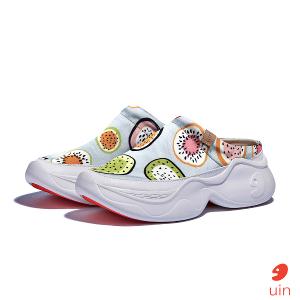uin 西班牙原創設計 女鞋 厚底鞋 懶人鞋 半拖鞋 半包鞋 帕爾瑪6繽紛奇異果彩繪休閒鞋W1480888